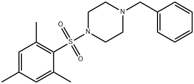 1-benzyl-4-(mesitylsulfonyl)piperazine Struktur