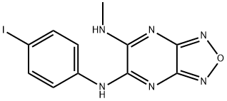 N~5~-(4-iodophenyl)-N~6~-methyl[1,2,5]oxadiazolo[3,4-b]pyrazine-5,6-diamine Struktur