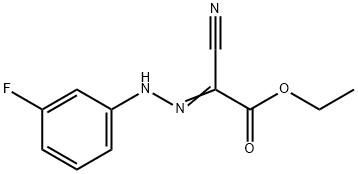 ethyl cyano[(3-fluorophenyl)hydrazono]acetate Struktur