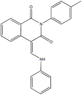 4-(anilinomethylene)-2-(4-methylphenyl)-1,3(2H,4H)-isoquinolinedione Struktur