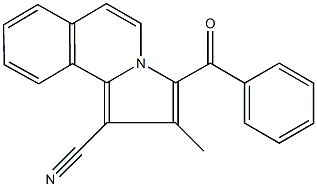 3-benzoyl-2-methylpyrrolo[2,1-a]isoquinoline-1-carbonitrile Struktur