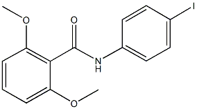 N-(4-iodophenyl)-2,6-dimethoxybenzamide Struktur