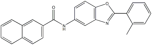 N-[2-(2-methylphenyl)-1,3-benzoxazol-5-yl]-2-naphthamide Struktur