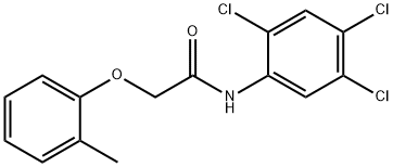 2-(2-methylphenoxy)-N-(2,4,5-trichlorophenyl)acetamide Struktur