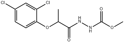 methyl 2-[2-(2,4-dichlorophenoxy)propanoyl]hydrazinecarboxylate Struktur