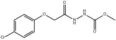 methyl 2-[(4-chlorophenoxy)acetyl]hydrazinecarboxylate Struktur