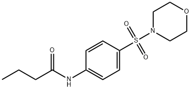 N-[4-(4-morpholinylsulfonyl)phenyl]butanamide Struktur