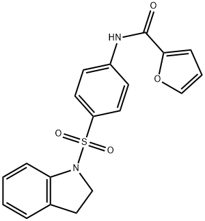 N-[4-(2,3-dihydro-1H-indol-1-ylsulfonyl)phenyl]-2-furamide Struktur