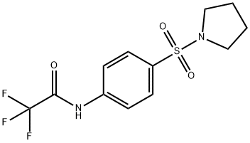 2,2,2-trifluoro-N-[4-(pyrrolidin-1-ylsulfonyl)phenyl]acetamide Struktur