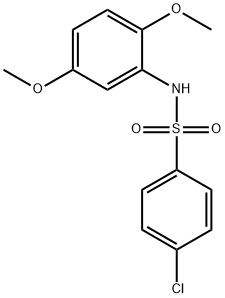 4-chloro-N-(2,5-dimethoxyphenyl)benzenesulfonamide Struktur