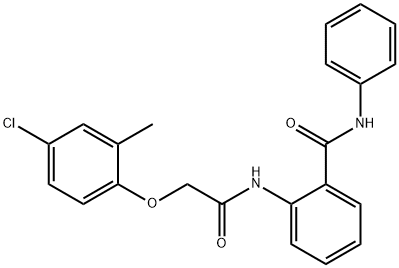 2-{[(4-chloro-2-methylphenoxy)acetyl]amino}-N-phenylbenzamide Struktur