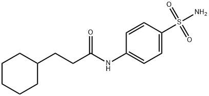 N-[4-(aminosulfonyl)phenyl]-3-cyclohexylpropanamide Struktur