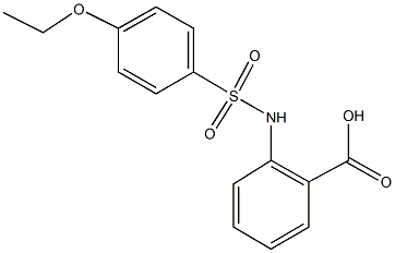 2-{[(4-ethoxyphenyl)sulfonyl]amino}benzoic acid Struktur