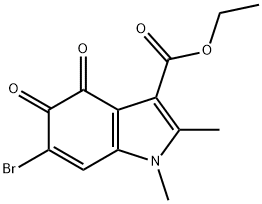 ethyl 6-bromo-1,2-dimethyl-4,5-dioxo-4,5-dihydro-1H-indole-3-carboxylate Struktur