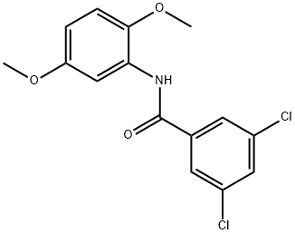 3,5-dichloro-N-(2,5-dimethoxyphenyl)benzamide Struktur