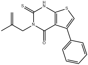 3-(2-methyl-2-propenyl)-5-phenyl-2-thioxo-2,3-dihydrothieno[2,3-d]pyrimidin-4(1H)-one Struktur