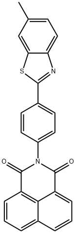 2-[4-(6-methyl-1,3-benzothiazol-2-yl)phenyl]-1H-benzo[de]isoquinoline-1,3(2H)-dione Struktur