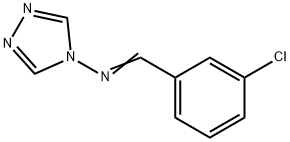 N-(3-chlorobenzylidene)-4H-1,2,4-triazol-4-amine Struktur