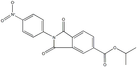 isopropyl 2-{4-nitrophenyl}-1,3-dioxo-5-isoindolinecarboxylate Struktur