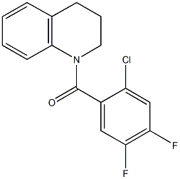 1-(2-chloro-4,5-difluorobenzoyl)-1,2,3,4-tetrahydroquinoline Struktur