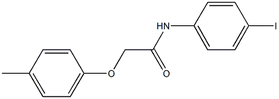 N-(4-iodophenyl)-2-(4-methylphenoxy)acetamide Struktur