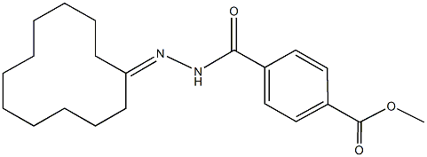 methyl 4-[(2-cyclododecylidenehydrazino)carbonyl]benzoate Struktur