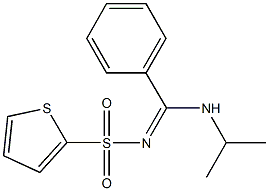 N-[(isopropylamino)(phenyl)methylene]-2-thiophenesulfonamide Struktur