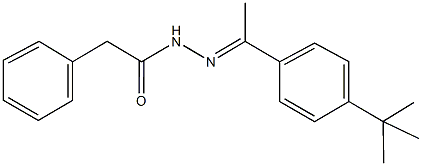 N'-[1-(4-tert-butylphenyl)ethylidene]-2-phenylacetohydrazide Struktur