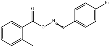 4-bromobenzaldehyde O-(2-methylbenzoyl)oxime Struktur