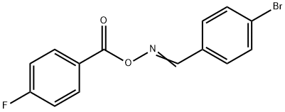 4-bromobenzaldehyde O-(4-fluorobenzoyl)oxime Struktur