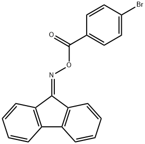 9H-fluoren-9-one O-(4-bromobenzoyl)oxime Struktur