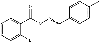 1-(4-methylphenyl)ethanone O-(2-bromobenzoyl)oxime Struktur