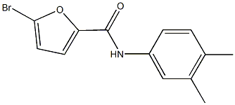 5-bromo-N-(3,4-dimethylphenyl)-2-furamide Struktur