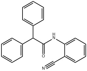 N-(2-cyanophenyl)-2,2-diphenylacetamide Struktur