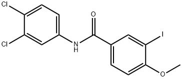 N-(3,4-dichlorophenyl)-3-iodo-4-methoxybenzamide Struktur