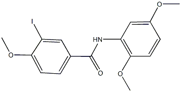 N-(2,5-dimethoxyphenyl)-3-iodo-4-methoxybenzamide Struktur