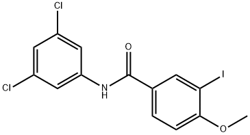 N-(3,5-dichlorophenyl)-3-iodo-4-methoxybenzamide Struktur