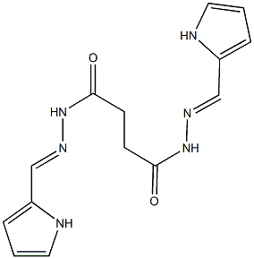 N'~1~,N'~4~-bis(1H-pyrrol-2-ylmethylene)succinohydrazide Struktur