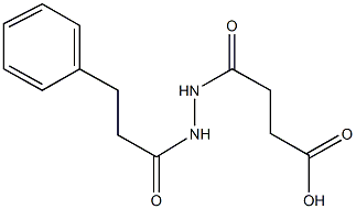 4-oxo-4-[2-(3-phenylpropanoyl)hydrazino]butanoic acid Struktur