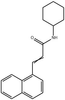 N-cyclohexyl-3-(1-naphthyl)acrylamide Struktur