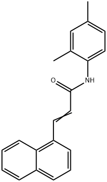 N-(2,4-dimethylphenyl)-3-(1-naphthyl)acrylamide Struktur