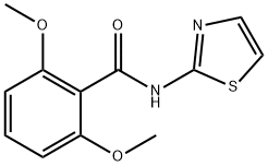 2,6-dimethoxy-N-(1,3-thiazol-2-yl)benzamide Struktur