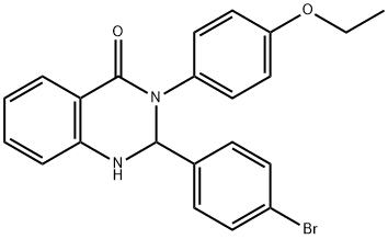 2-(4-bromophenyl)-3-(4-ethoxyphenyl)-2,3-dihydro-4(1H)-quinazolinone Struktur