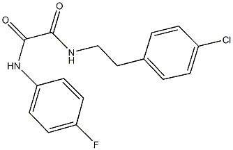 N~1~-[2-(4-chlorophenyl)ethyl]-N~2~-(4-fluorophenyl)ethanediamide Struktur