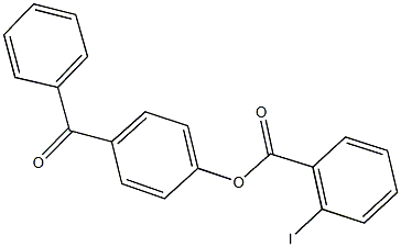 4-benzoylphenyl 2-iodobenzoate Struktur