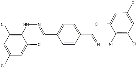 terephthalaldehyde bis[(2,4,6-trichlorophenyl)hydrazone] Struktur