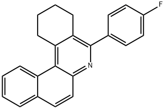 5-(4-fluorophenyl)-1,2,3,4-tetrahydrobenzo[a]phenanthridine Struktur