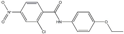 2-chloro-N-(4-ethoxyphenyl)-4-nitrobenzamide Struktur