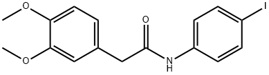 2-(3,4-dimethoxyphenyl)-N-(4-iodophenyl)acetamide Struktur