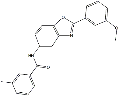 N-[2-(3-methoxyphenyl)-1,3-benzoxazol-5-yl]-3-methylbenzamide Struktur